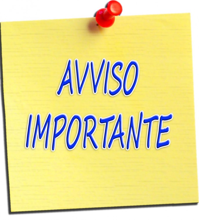 avviso importante avviso importante